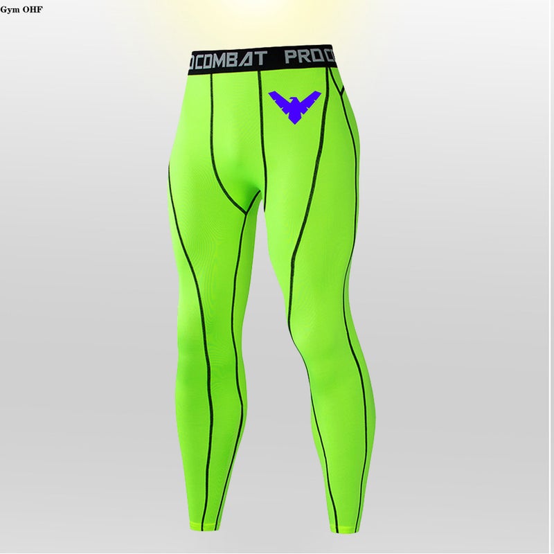 Fitness Training Men'S High Elastic Quick-Drying Compression Pants Gym Running Tights Basketball Leggings - Image 1